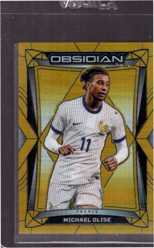 Michael Olise 2024 Panini Obsidian Gold Flood /10