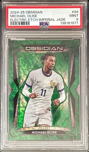 Michael Olise 2024 Panini Obsidian Imperial Jade /26