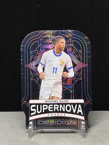 Michael Olise 2024 Panini Obsidian Purple Etch /50