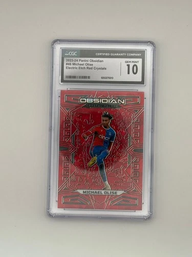 Michael Olise 2023 Panini Obsidian Red Crystals /30