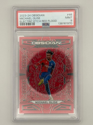 Michael Olise 2023 Panini Ossidiana Calcio Red Flood /10