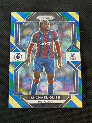 Michael Olise 2022 Panini Prizm Blue Yellow Green