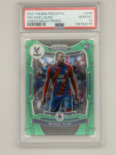 Michael Olise 2021 Panini Prizm Green Mojo