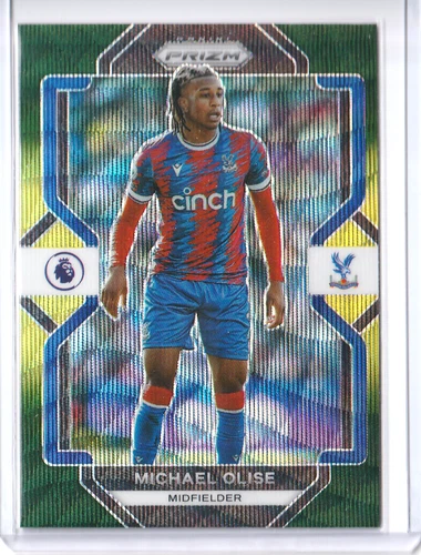 Michael Olise 2022 Panini Prizm Green Pulsar Prizm /25