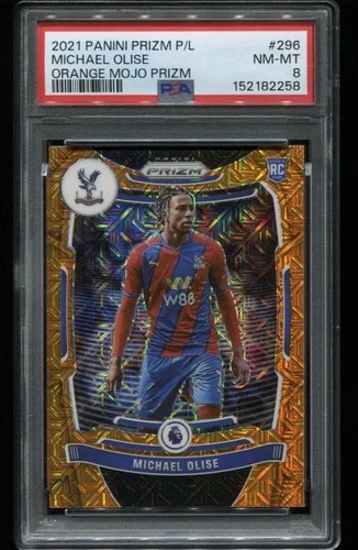 Michael Olise 2021 Panini Prizm Naranja Mojo Prizm