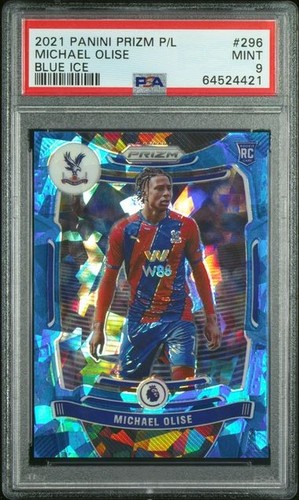 Michael Olise 2021 Panini Prizm Premier League Blue Ice /75