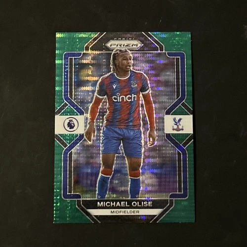 Michael Olise 2023 Panini Prizm Premier League Green Pulsar /25