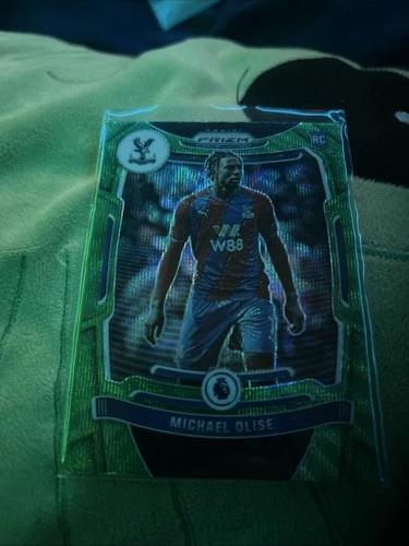 Michael Olise 2021 Panini Prizm Premier League Green Shimmer /25