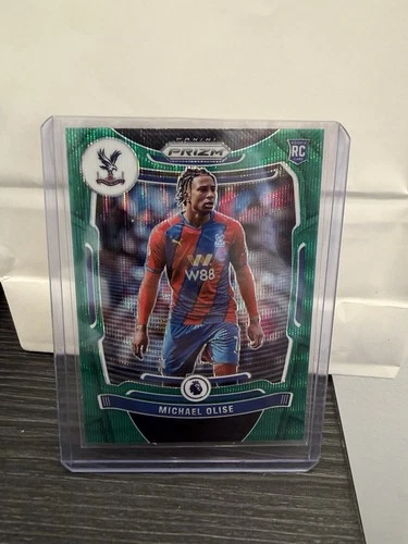 Michael Olise 2021 Panini Prizm Premier League Green Wave Prizm