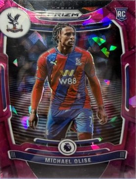 Michael Olise 2021 Panini Prizm Premier League Pink Ice