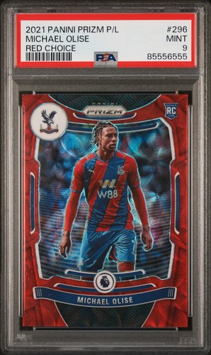 Michael Olise 2021 Panini Prizm Premier League Red Choice /29