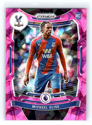 Michael Olise 2021 Panini Prizm Premier League Violet Cracked Ice
