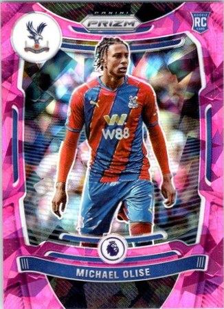 Michael Olise 2021 Panini Prizm Purple Cracked Ice