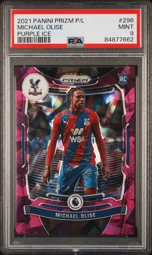 Michael Olise 2021 Panini Prizm Purple Ice /49