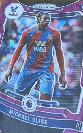 Michael Olise 2021 Panini Prizm Purple Ice Prizm /49