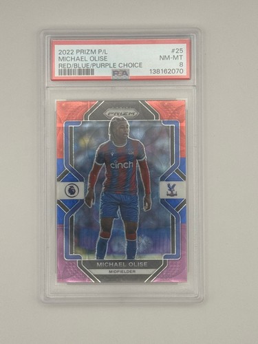 Michael Olise 2022 Panini Prizm Red/Blue/Purple Choice /15