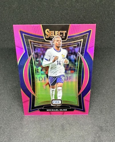 Michael Olise 2024 Panini Prizm Select FIFA Rosa /59