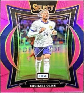 Michael Olise 2024 Panini Prizm Select Pink /59