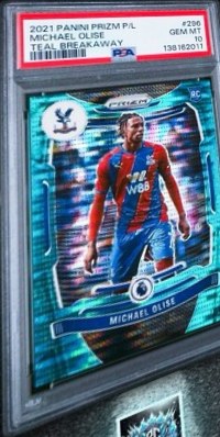 Michael Olise 2021 Panini Prizm Teal Breakaway /49