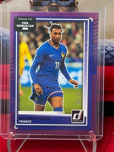 Michael Olise 2025 Panini Road to World Cup 26 Purple /25