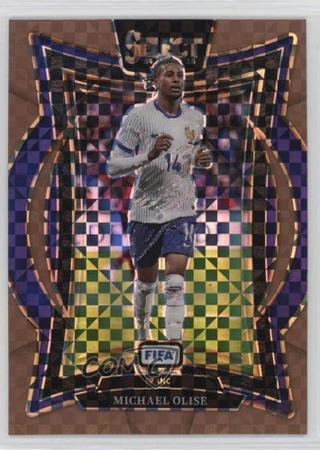 Michael Olise 2024 Panini Select Bronze Checker Prizm 34/75