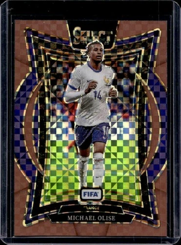 Michael Olise 2024 Panini Select FIFA Bronze Checker /75
