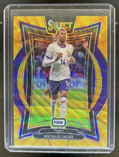 Michael Olise 2024 Panini Select FIFA Gold Wave /10