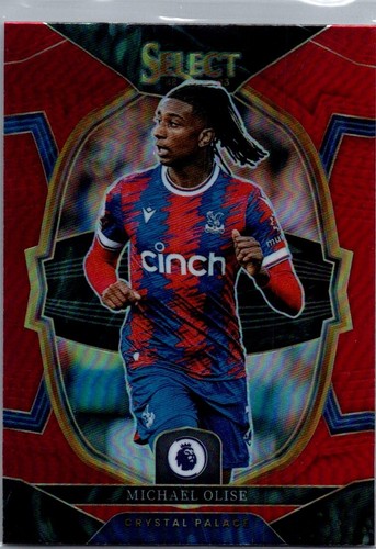 Michael Olise 2022 Panini Select Mezzanino Rosso Prizm