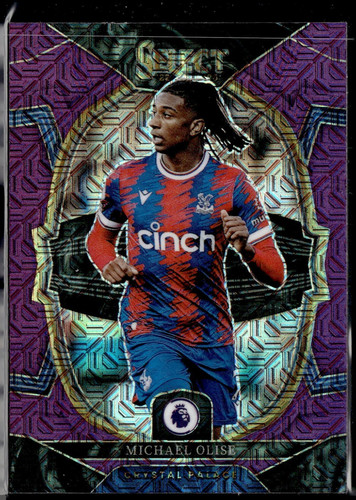 Michael Olise 2023 Panini Select Premier League Purple Mojo Prizm