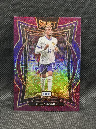 Michael Olise 2024 Panini Select Purple Mojo Prizm