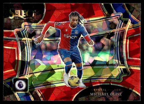 Michael Olise 2024 Panini Select Red Cracked Ice