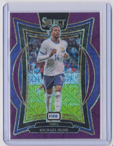 Michael Olise 2024 Panini Select Viola Mojo Prizm