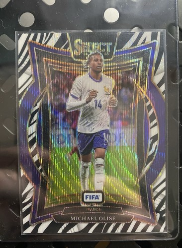 Michael Olise 2025 Panini Select Zebra Prizm