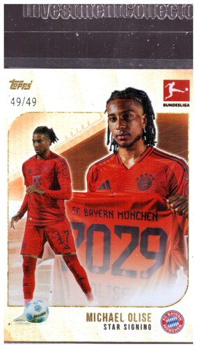 Michael Olise 2024 Topps Summer Signings /40