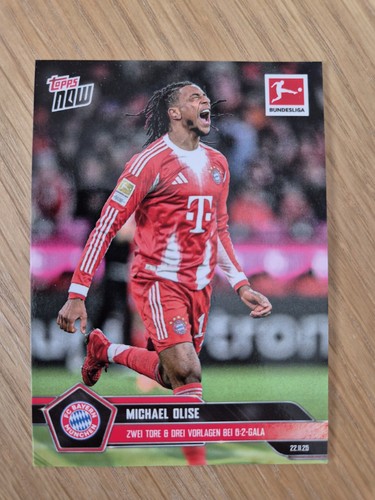 Michael Olise 2025 Topps Now Bundesliga