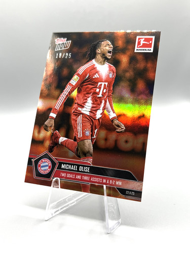 Michael Olise 2025 Topps Now Bundesliga Arancione /25
