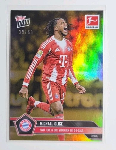 Michael Olise 2025 Topps NOW Bundesliga Gold