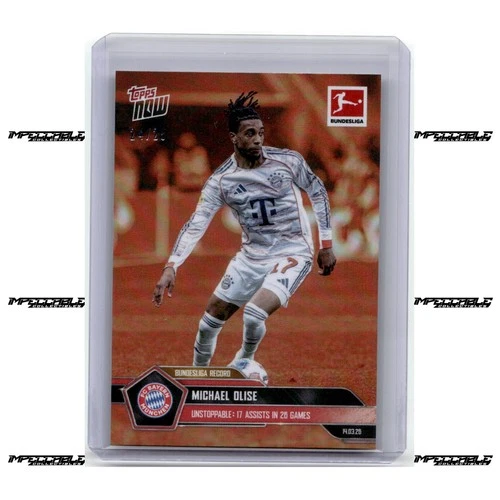 Michael Olise 2025 Topps Now Bundesliga Naranja /25