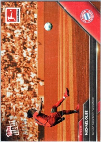 Michael Olise 2025 Topps NOW Bundesliga Orange