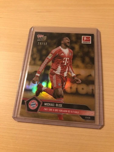 Michael Olise 2025 Topps NOW Gold Foil /50