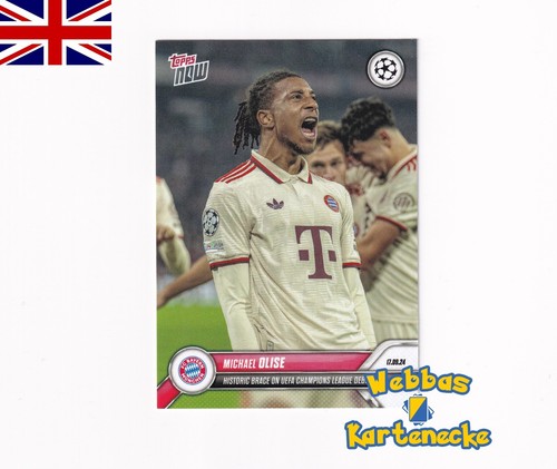Michael Olise 2024 Topps Now UEFA Champions League