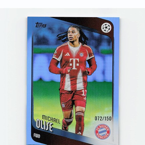 Michael Olise 2025 Topps UCC Blue Refractor /150