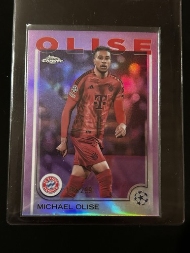 Michael Olise 2024 Topps UCC Chrome Violet /299
