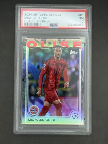Michael Olise 2024 Topps UCC Flagship Black Inferno /10