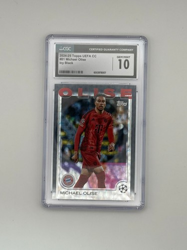 Michael Olise 2024 Topps UCC Flagship Icy Black /10