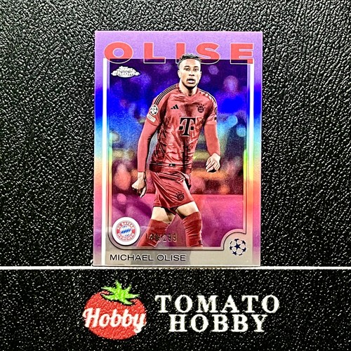 Michael Olise 2024 Topps UEFA 2024-25 Refractor Violeta /299