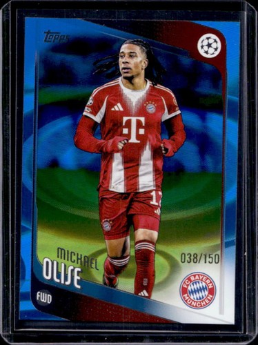 Michael Olise 2025 Topps UEFA Blue Raindrops /150