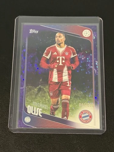 Michael Olise 2026 Topps UEFA Club Competitions Purple Inferno Holo /250