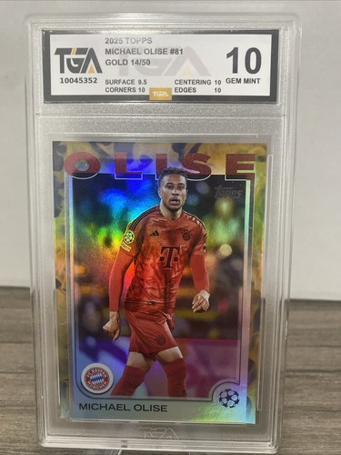Michael Olise 2024 Topps UEFA Gold Inferno /50