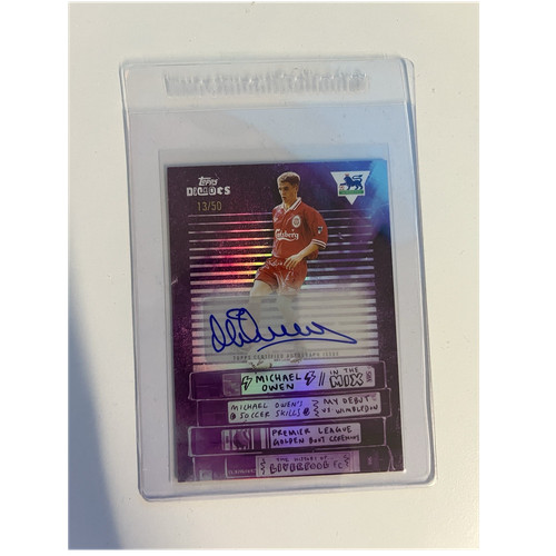 Michael Owen 2025 Topps Liverpool Decades Premier League /50